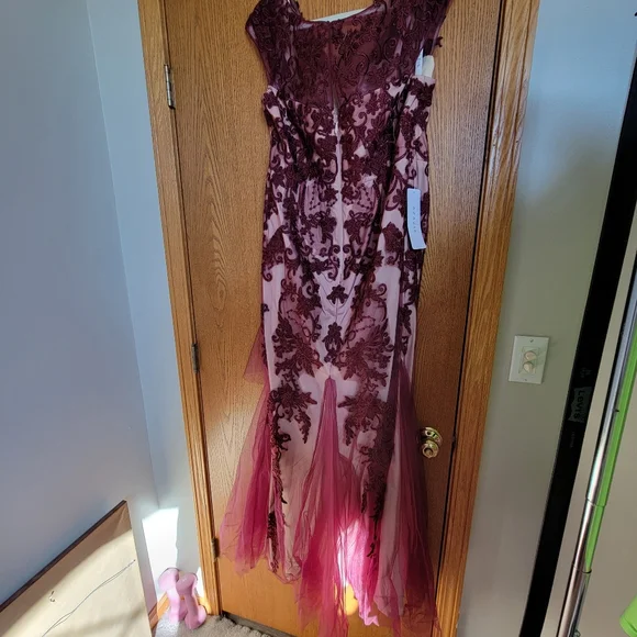 AZAZIE Plum Lace Maxi Dress - Picture 10 of 10